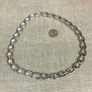Crown Trifari Vintage Silver Necklace‎